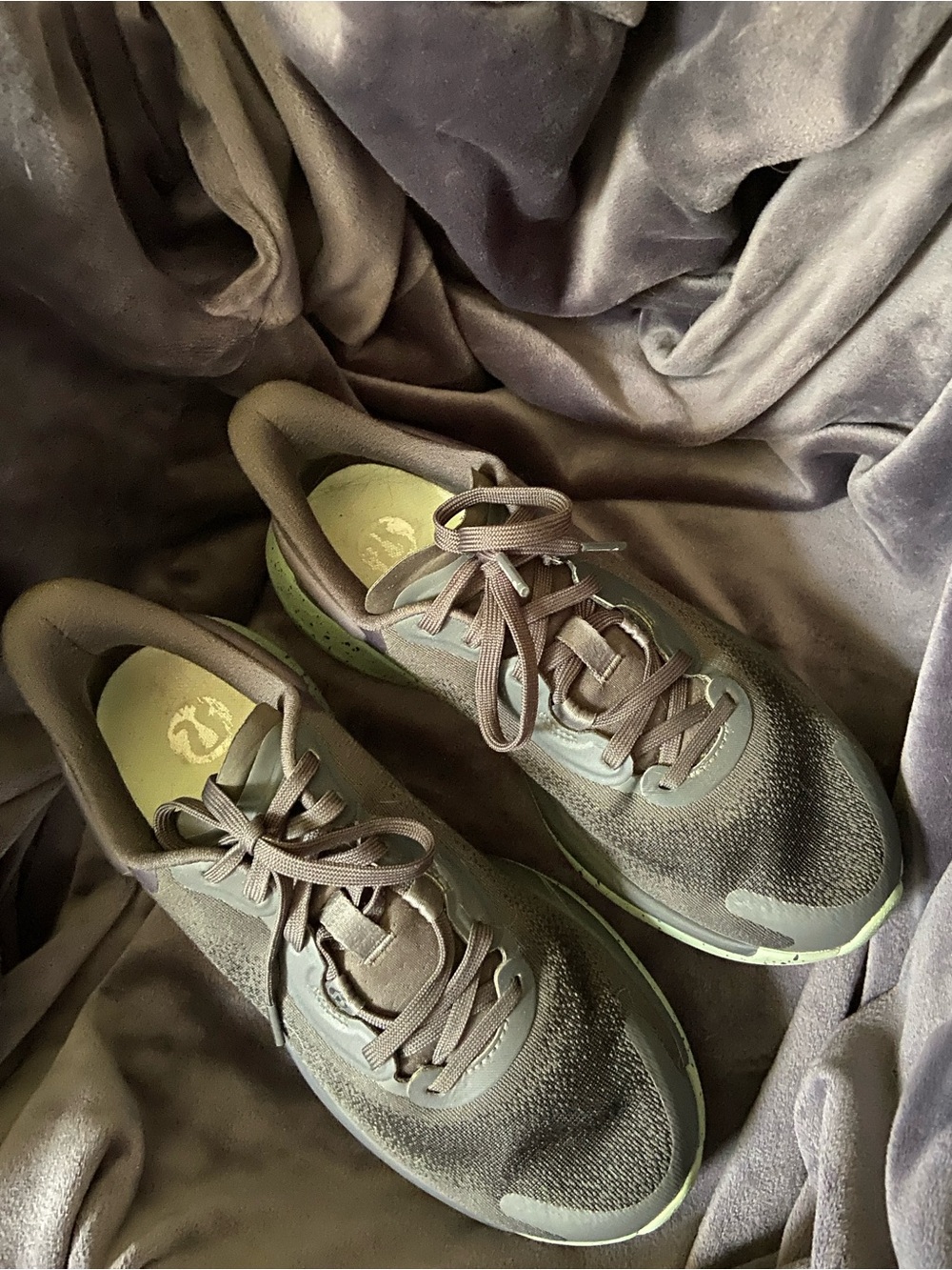 lululemon athletica Chargefeel 2 Low Workout Sneakers - Grey, Plum, Black Size 8